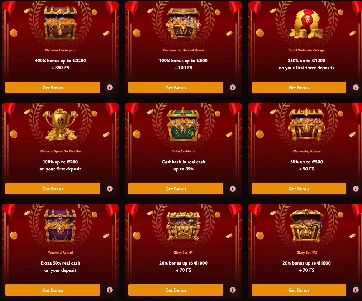 olymposwin casino bonuses